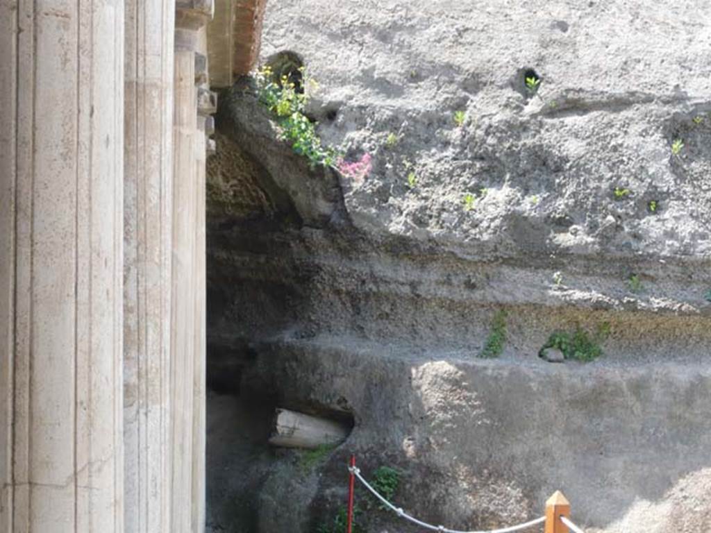 Oplontis, May 2011. West portico 33, looking west into the volcanic debris of the pyroclastic flow.  Photo courtesy of Buzz Ferebee.