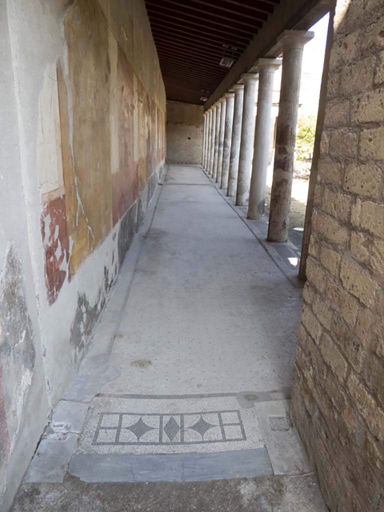 Oplontis Villa of Poppea, September 2017. Looking west along east portico 34, from doorway of room 54.  
Foto Annette Haug, ERC Grant 681269 DÉCOR.
