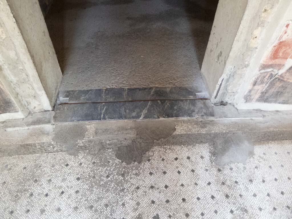 Oplontis Villa of Poppea, September 2017. Room 38, doorway threshold.
Foto Annette Haug, ERC Grant 681269 DÉCOR.