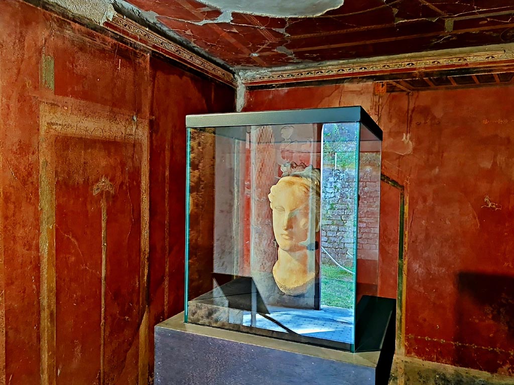 Oplontis Villa of Poppea, October 2023. Room 38, looking towards north-west corner. Photo courtesy of Giuseppe Ciaramella.