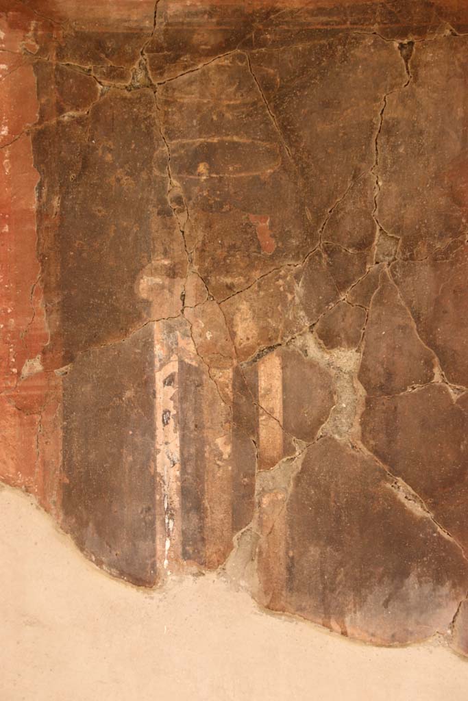 Oplontis Villa of Poppea, October 2020. 
Portico 40, decoration on north wall. Photo courtesy of Klaus Heese.