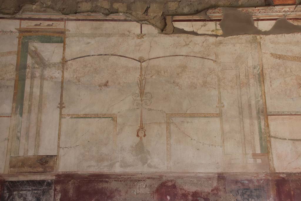 Oplontis Villa of Poppea, September 2021. 
Portico 40, painted panel from upper east wall near north-east corner. Photo courtesy of Klaus Heese.