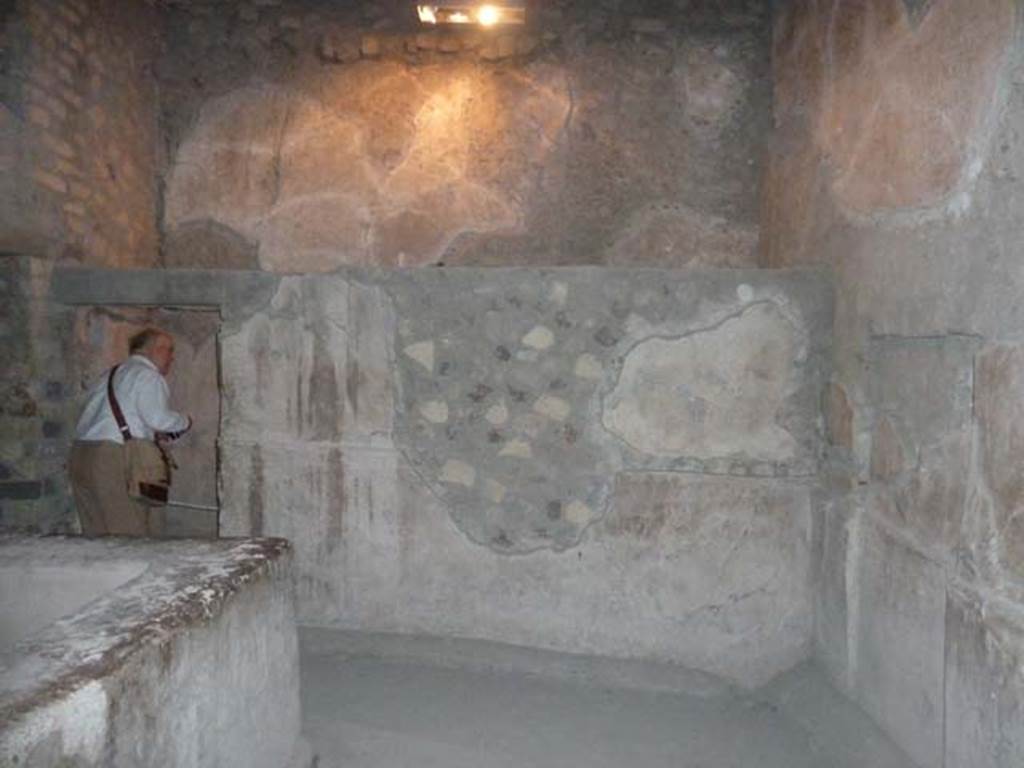 Oplontis, September 2015. Room 48, south wall, and doorway to room 47.