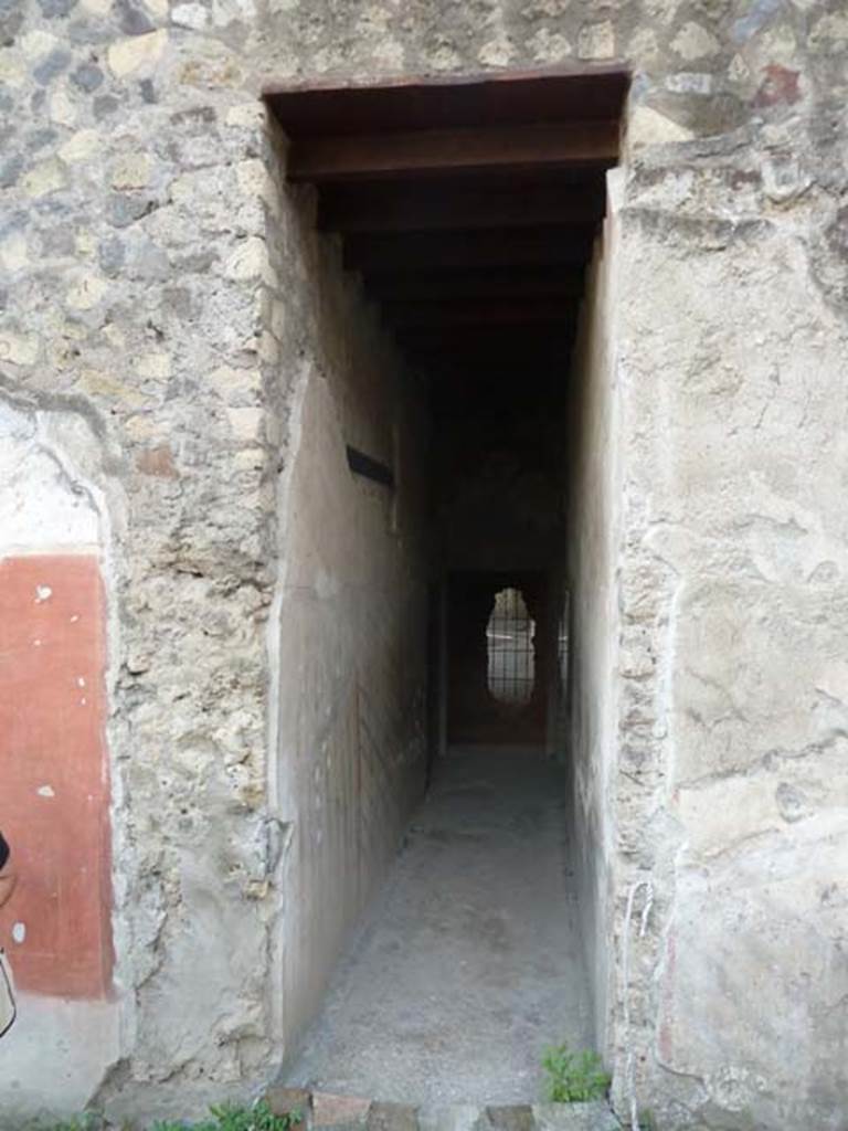 Oplontis, September 2015. Corridor 52, looking south.