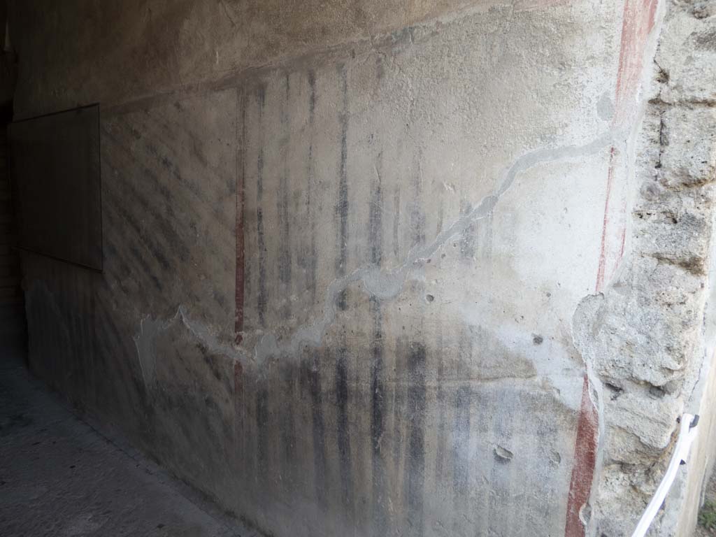 Oplontis Villa of Poppea, September 2017. Corridor 52, west wall at north end. 
Foto Annette Haug, ERC Grant 681269 DÉCOR.