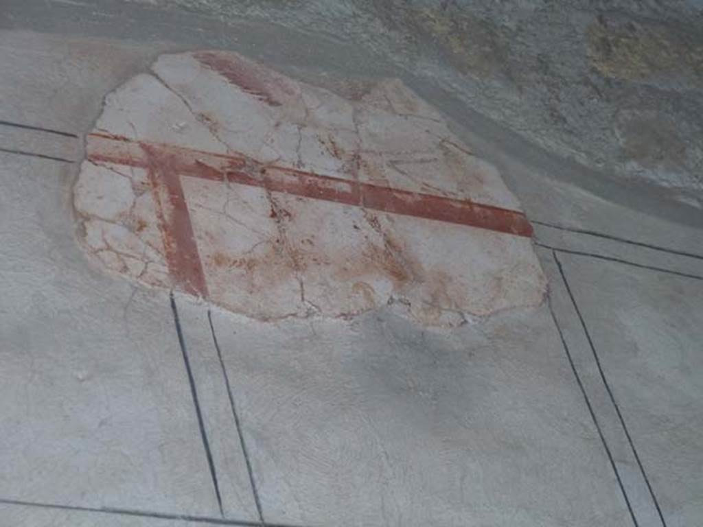 Oplontis, September 2015. Room 55, reconstructed plaster on wall.