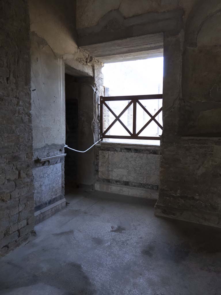 Oplontis Villa of Poppea, September 2017. 
Room 64, looking towards south-west corner of room 65, numbered as room 64.
Foto Annette Haug, ERC Grant 681269 DÉCOR.