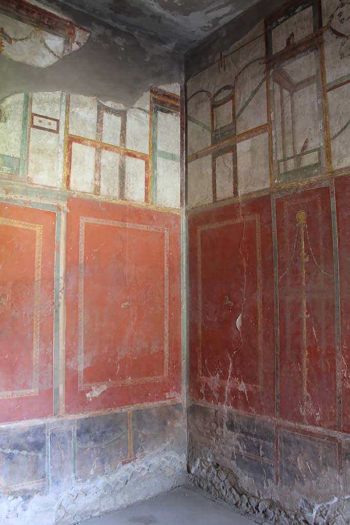 Oplontis Villa of Poppea, March 2014. Room 66, north-west corner.
Foto Annette Haug, ERC Grant 681269 DÉCOR.