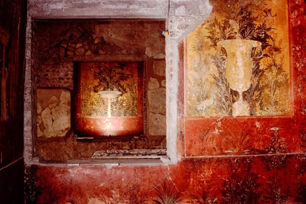 Oplontis, 1978. Room 68, south wall with window into room 65. Photo by Stanley A. Jashemski.     
Source: The Wilhelmina and Stanley A. Jashemski archive in the University of Maryland Library, Special Collections (See collection page) and made available under the Creative Commons Attribution-Non Commercial License v.4. See Licence and use details. J78f0263