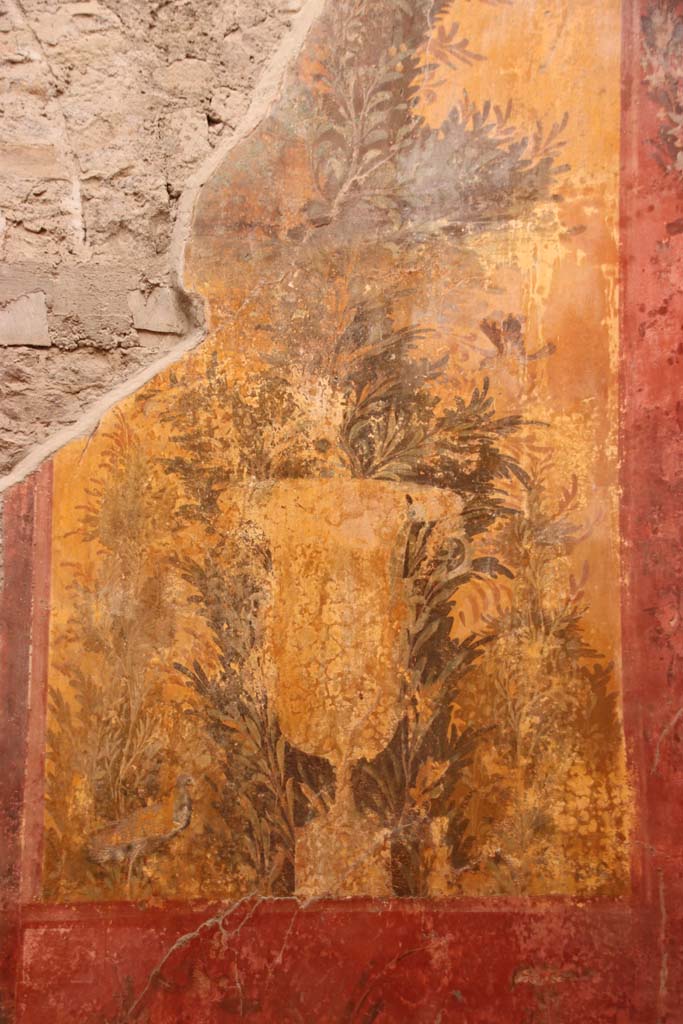 Oplontis Villa of Poppea, October 2020. 
Room 68, looking towards south wall, west side of window. Photo courtesy of Klaus Heese.