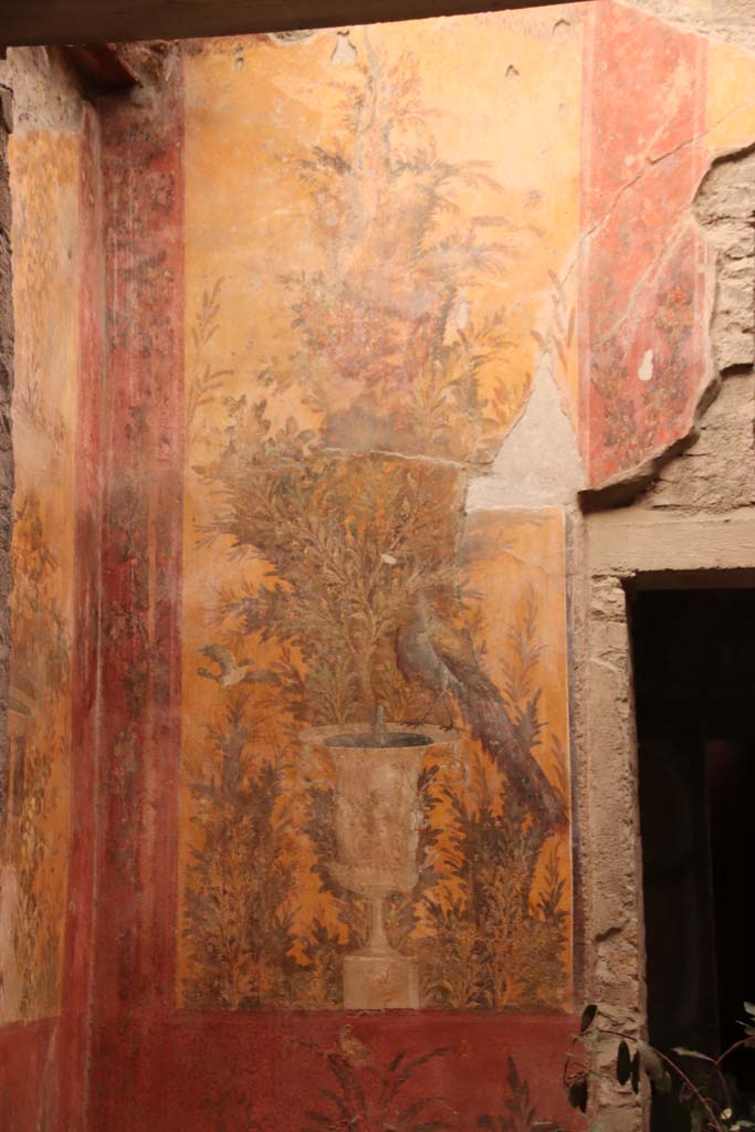 Oplontis Villa of Poppea, October 2020. 
Room 70, looking towards north wall, and north-west corner. Photo courtesy of Klaus Heese.