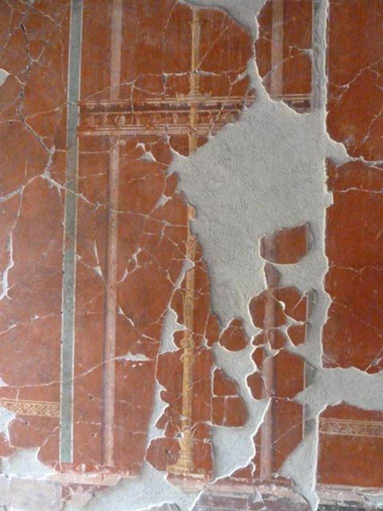 Oplontis, September 2015. Room 79, painted decoration.