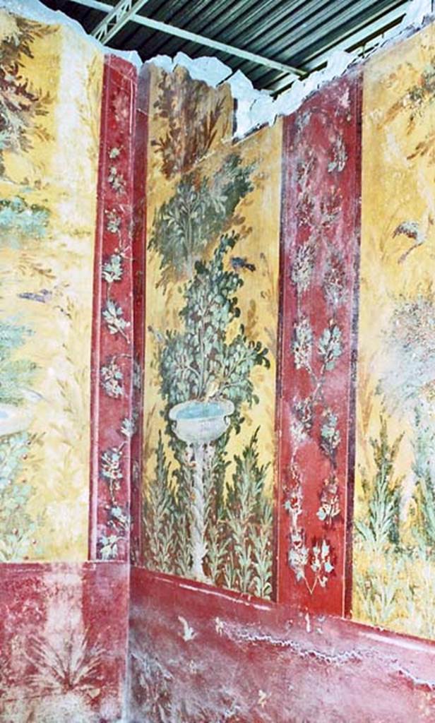 Oplontis Villa of Poppea, October 2001. Room 87, looking towards panel at north end of east wall. Photo courtesy of Peter Woods.