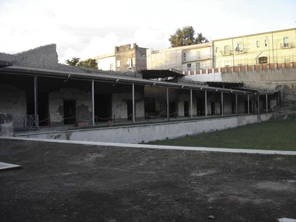 Oplontis Villa of Poppea, December 2007. Room 92, looking north over area 96 and 60/80.
Photo courtesy of Drew Baker - from the King's College London, Villa of Oplontis Archive.