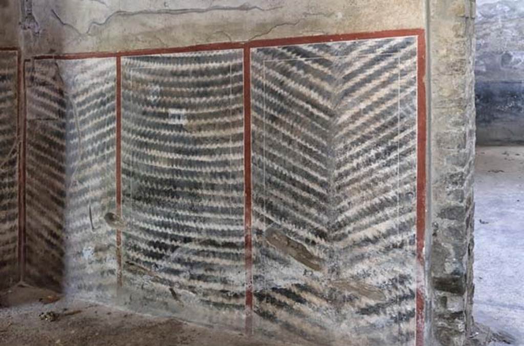 Oplontis Villa of Poppea, April 2018. Corridor 94, looking towards painted west wall near doorway to room 93. Photo courtesy of Ian Lycett-King. Use is subject to Creative Commons Attribution-NonCommercial License v.4 International.