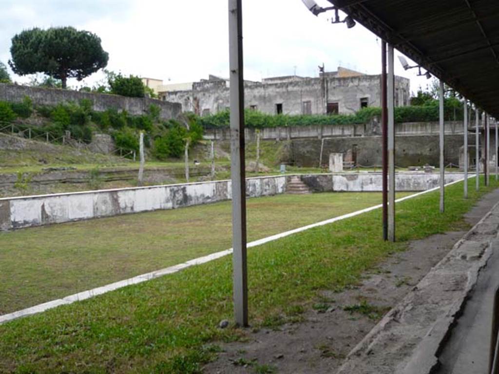Oplontis, May 2010.  Looking south-east across swimming pool area. Photo courtesy of Buzz Ferebee.