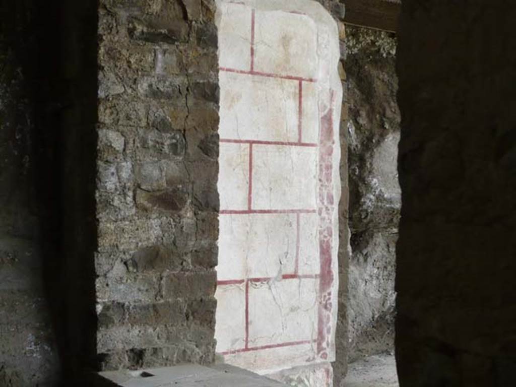 Oplontis, May 2010. Room 97, looking north-east through doorway from west portico, and through window in east wall. Photo courtesy of Buzz Ferebee.