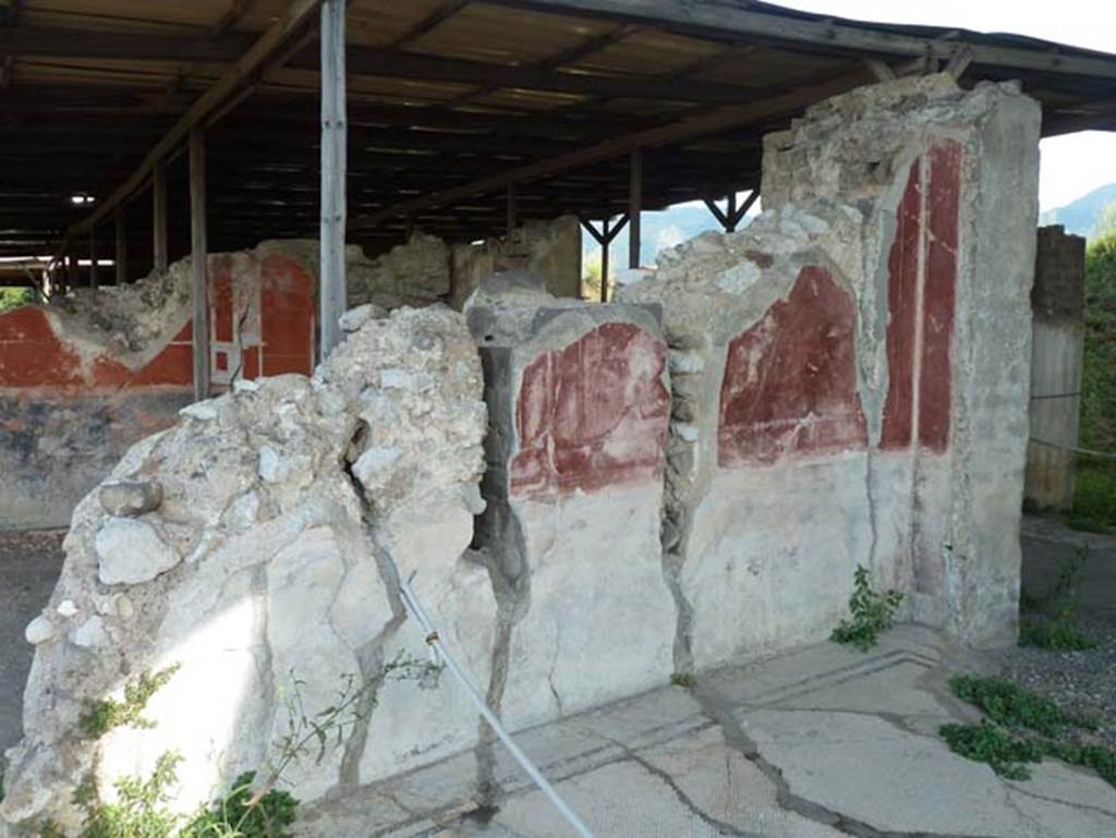 Stabiae, Secondo Complesso (Villa B), September 2015. Room 12, east wall in south-east corner.