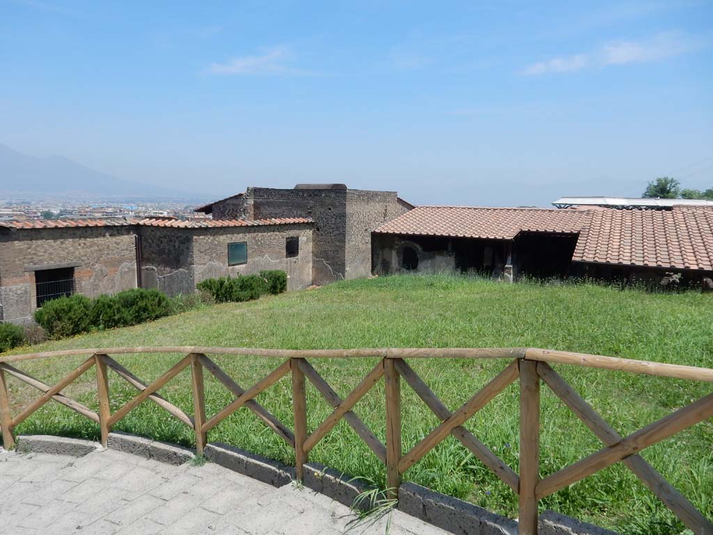 Stabiae, Villa Arianna, June 2019. Looking north-east from entrance steps. Photo courtesy of Buzz Ferebee.