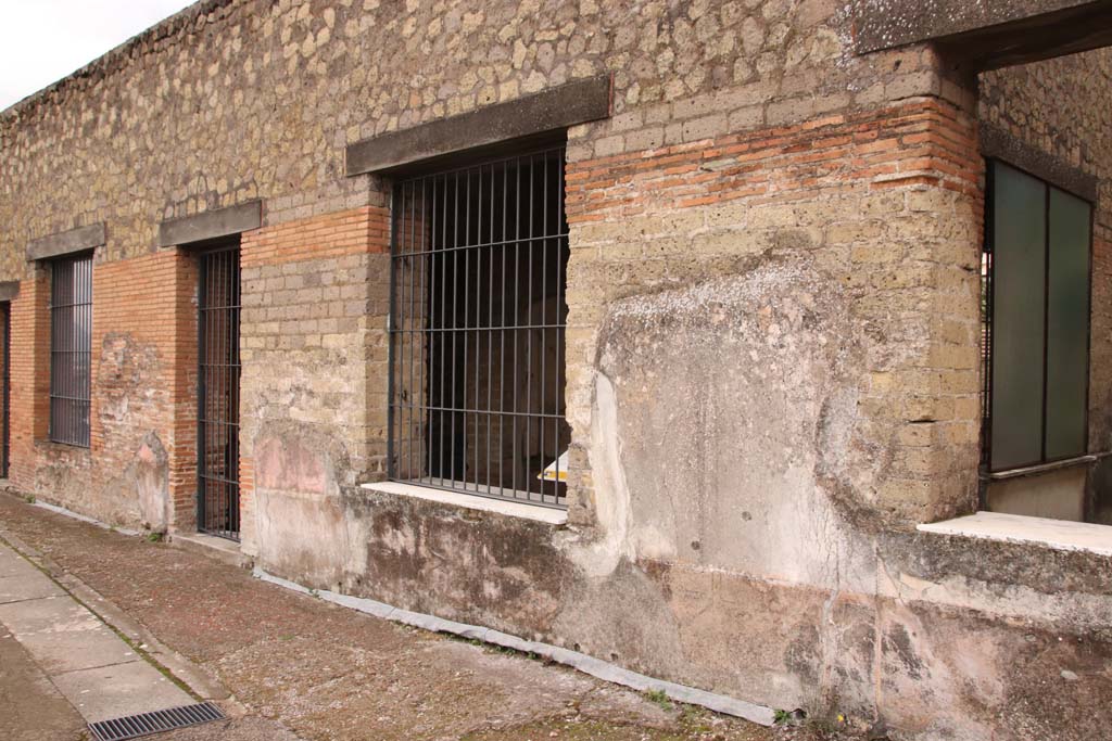 Stabiae, Villa Arianna, October 2020. 
Room 12, window looking onto the terrace, in centre, doorway to room 11, centre left. Photo courtesy of Klaus Heese.