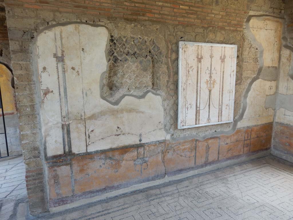 Stabiae, Villa Arianna, June 2019. Room 12, looking towards east wall with doorway to room 11, on left..
Photo courtesy of Buzz Ferebee.