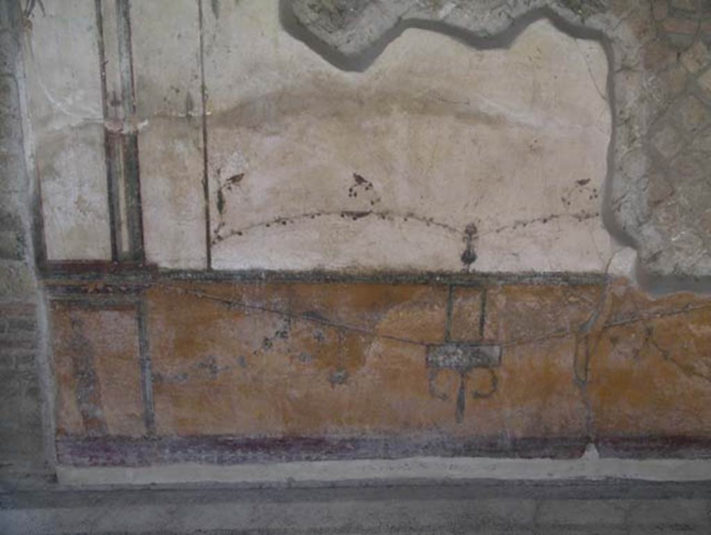 Villa Arianna, April 2005. Room 12, detail of painted decoration.  Photo courtesy of Michael Binns.