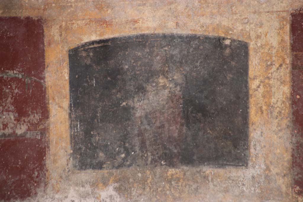 Stabiae, Villa Arianna, October 2020. 
Room 3, detail of painted decoration on south wall in south-east corner. Photo courtesy of Klaus Heese.