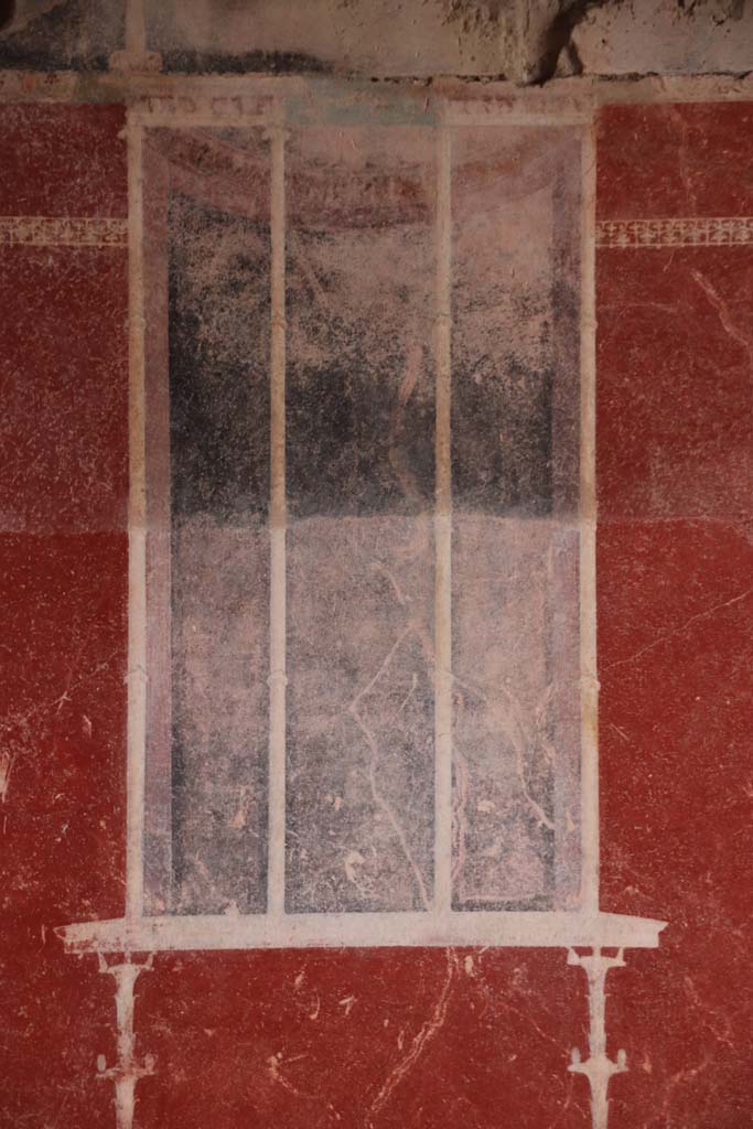 Stabiae, Villa Arianna, October 2020. 
W30, detail of painted decoration on south wall in south-east corner. Photo courtesy of Klaus Heese.
