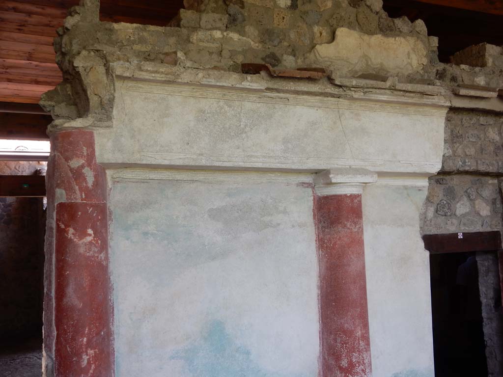 Stabiae, Villa Arianna, June 2019. W29, east wall of the small peristyle. Photo courtesy of Buzz Ferebee.