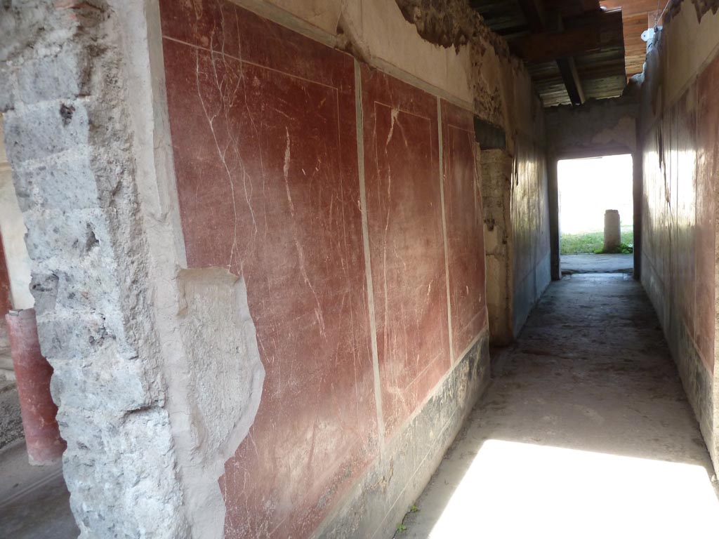 Stabiae, Villa Arianna, September 2015. W27, north wall of corridor.