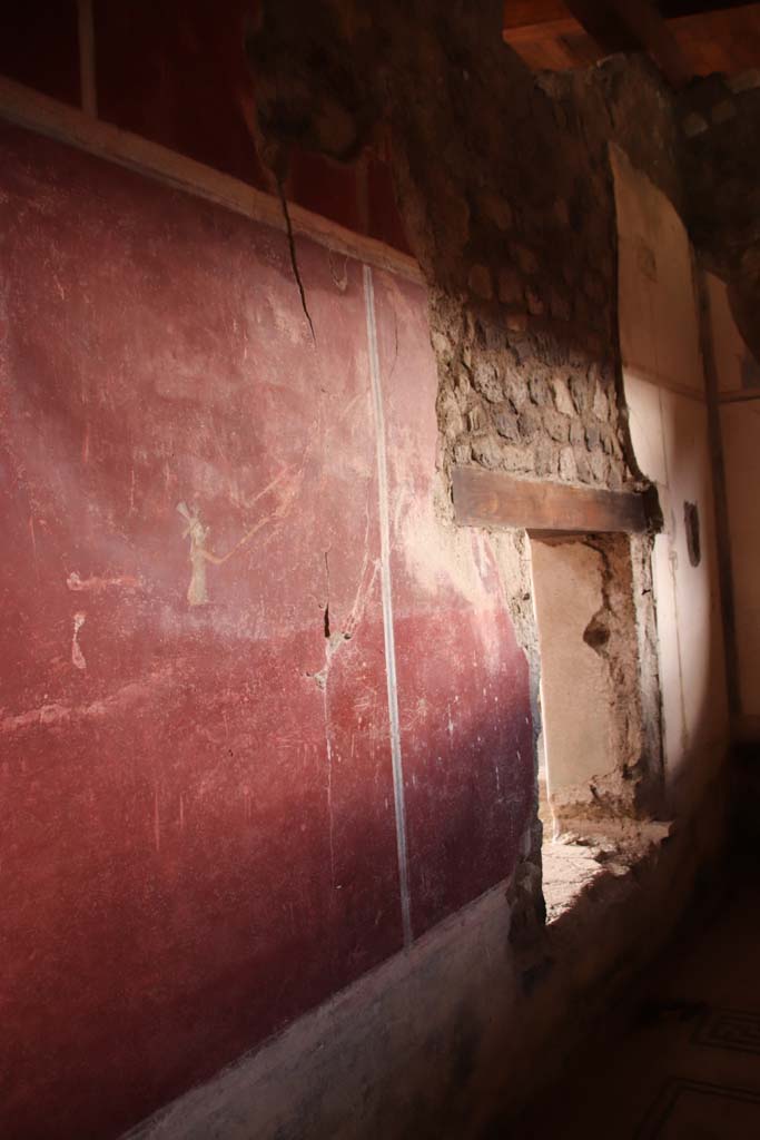 Stabiae, Villa Arianna, October 2020. 
W.28, looking north along west wall. Photo courtesy of Klaus Heese.