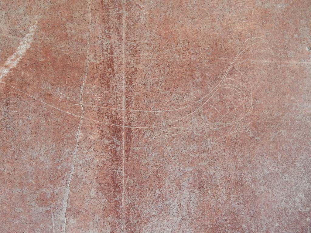 Stabiae, Villa Arianna, June 2019. Graffiti of a bird. Photo courtesy of Buzz Ferebee.