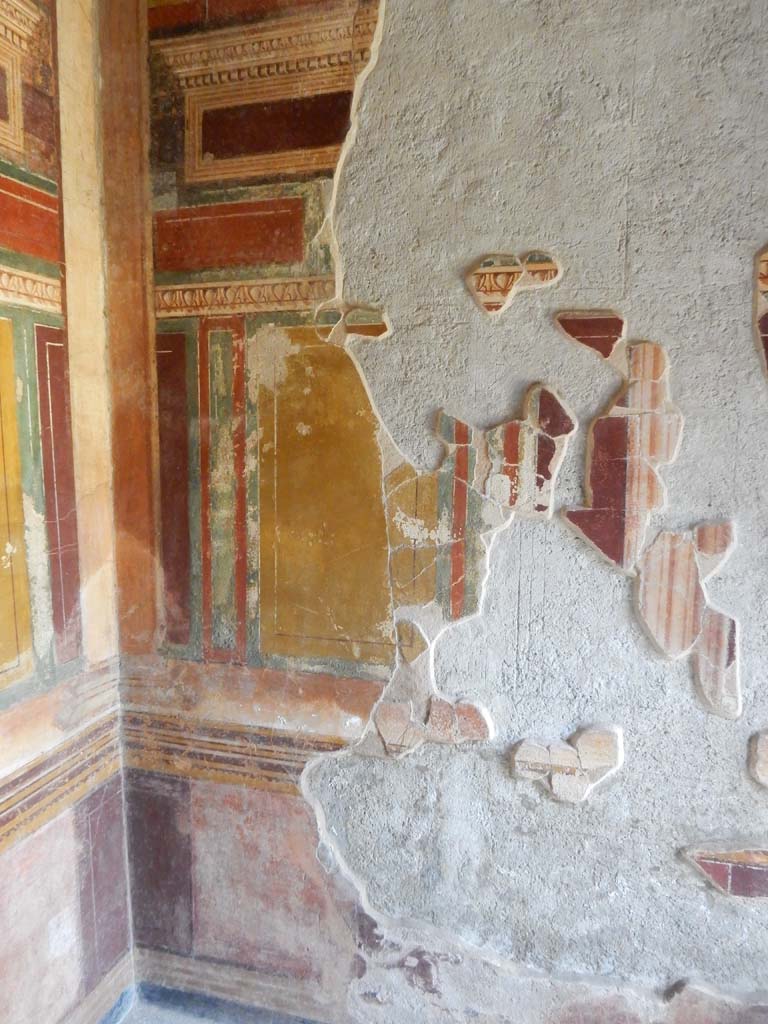 Stabiae, Villa Arianna, June 2019. Room 44, looking towards east wall in north-east corner.
Photo courtesy of Buzz Ferebee.