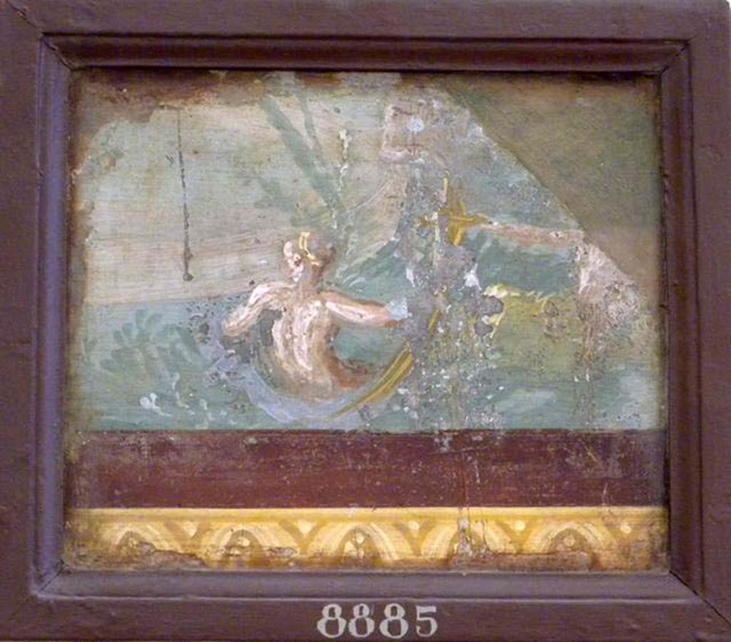 Stabiae, Villa Arianna, found 17th September 1761. Atrium, wall painting of two river divinities.
Now in Naples Archaeological Museum. Inventory number 8885. 
See Sampaolo V. and Bragantini I., Eds, 2009. La Pittura Pompeiana. Electa: Verona, p. 445.
