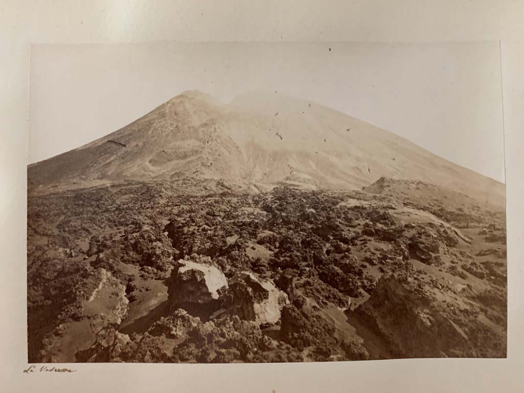 Vesuvius. From an Album by M. Amodio, c.1880, entitled “Pompei, destroyed on 23 November 79, discovered in 1748”.
Photo courtesy of Rick Bauer.