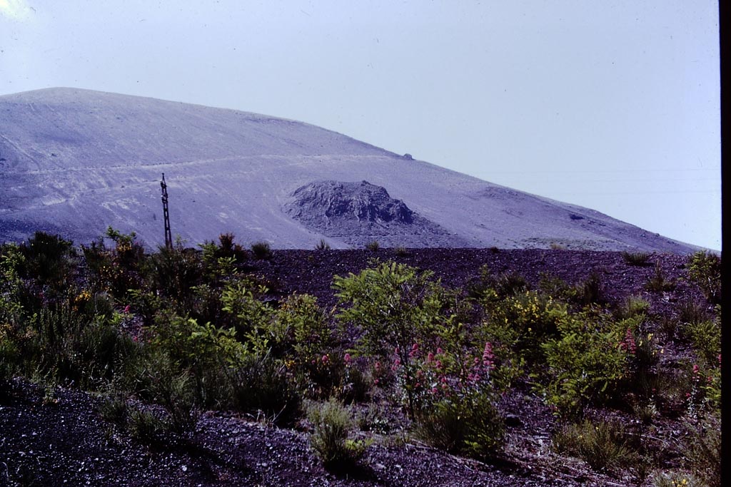 Vesuvius, 1972. Lava slope. Photo by Stanley A. Jashemski. 
Source: The Wilhelmina and Stanley A. Jashemski archive in the University of Maryland Library, Special Collections (See collection page) and made available under the Creative Commons Attribution-Non-commercial License v.4. See Licence and use details.
J72f0044