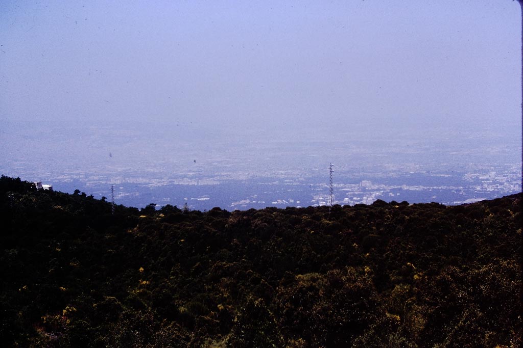 Vesuvius, 1972. View from slopes. Photo by Stanley A. Jashemski. 
Source: The Wilhelmina and Stanley A. Jashemski archive in the University of Maryland Library, Special Collections (See collection page) and made available under the Creative Commons Attribution-Non-commercial License v.4. See Licence and use details.
J72f0051